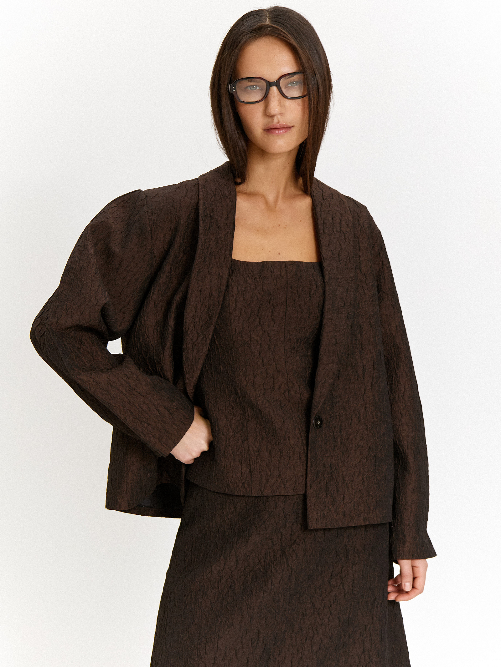 Однотонный топ